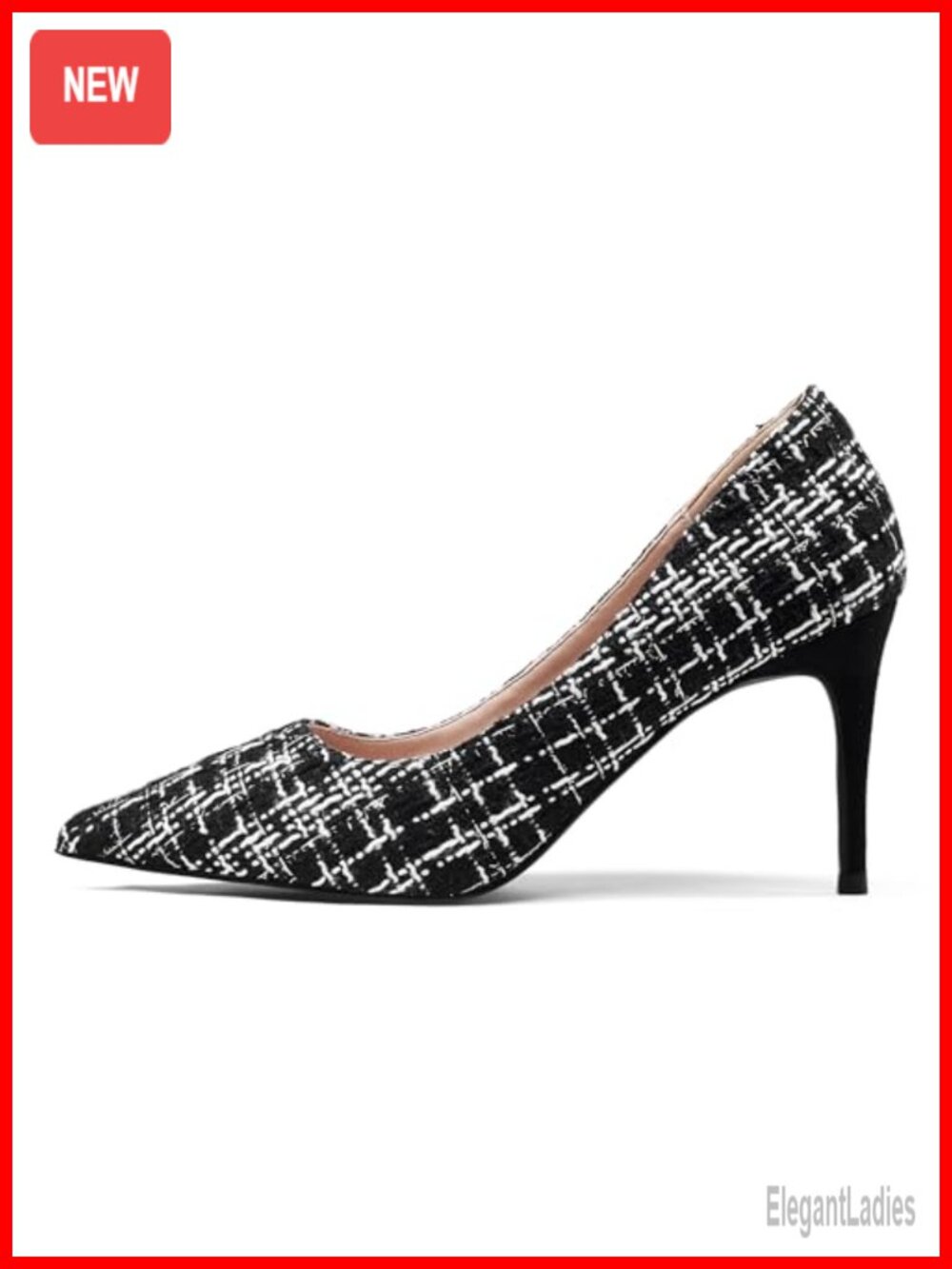 Pointed Toe Stiletto Heeled Wedding Pumps - Comfortable Slip On Dress Heels for